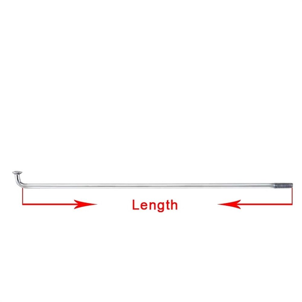 Raggi Bicicletta Raggi for Biciclette Lunghezza Personalizzata Acciaio Inossidabile 12G 13G 14G E-Bike RaggiNero Argento 40-350mm Parti