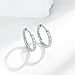 Gemsme 3 Pairs Surgical Stainless Steel Earrings Set, Hypoallergenic Huggie Hoop Earrings, Cubic Zirconia Cartilage Hoop Earring Cubic Zirconia for Women Men Cartilage Piercings(8mm/10mm/12mm)