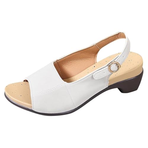 Sandales orthopédiques haut de gamme en beige et bout ouvert