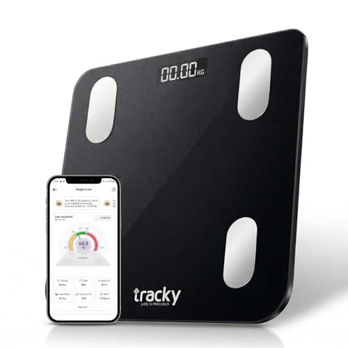 Tracky Smart BMI Weight Scale |Track 18+ Body Composition Metrics...