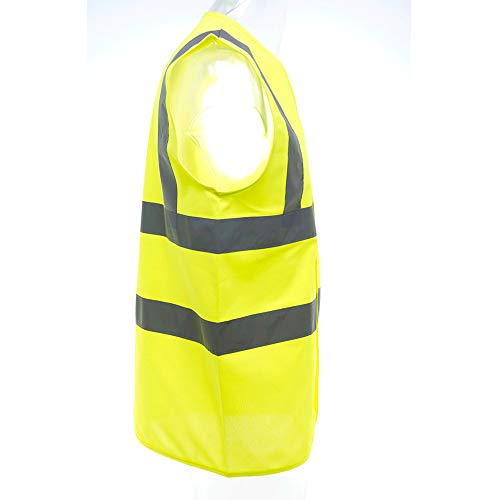 Unisex Premium Hi-Vis Waistcoat Vest/Jacket (L) (Maroon)3