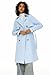 Orolay Women's Long Double Breasted Trench Coat Lapel Jacket with Belt Blue S