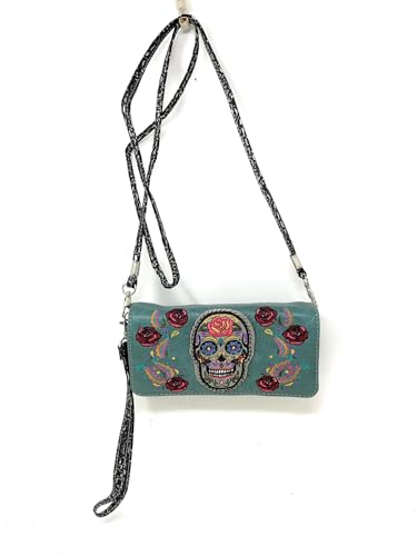 Texas West Western Sugar Skull Handbag or Matching Set in 3 Colors4