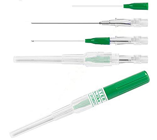 Nose Septum Ear Body Piercing Needles/IV Catheter Needles-Beach Body Art Supply IV Needle Piercing Needles Kit Piercing IV Needles With Catheter Body Piercing Needle IV Kit 16G Gauge 25Pcs - Thumbnail 7