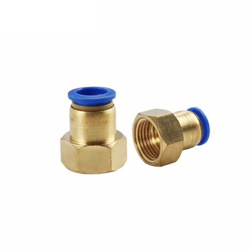 Raccord pneumatique en laiton PCF8-04 à filetage femelle étanche 1/2
