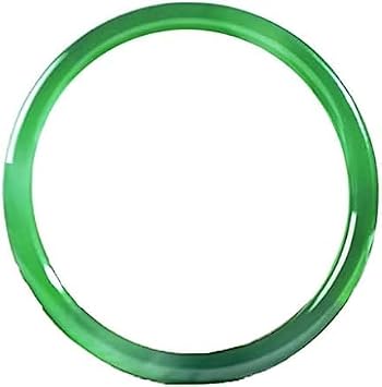Jade Bangle Bracelet for Women, Chinese Traditional Feng Shui Jadeite Bracelet, Natural Green Chalcedony Agate Thin Round Bracelet, Attract Wealth and Good Luck, 54-6,Green,Jade