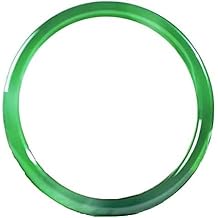 Jade Bangle Bracelet for Women, Chinese Traditional Feng Shui Jadeite Bracelet, Natural Green Chalcedony Agate Thin Round Bracelet, Attract Wealth and Good Luck, 54-6,Green,Jade