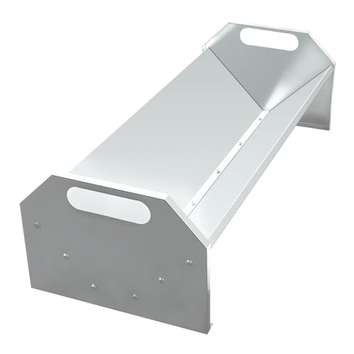 Portable 45\" Long Livestock Feeding Trough,Galvanized Steel 22 Gallon Capacity HorseTrough,Heavy-Duty Sheep Trough for Livestock for Horse, Cattle, Cow, Pig, Alpaca