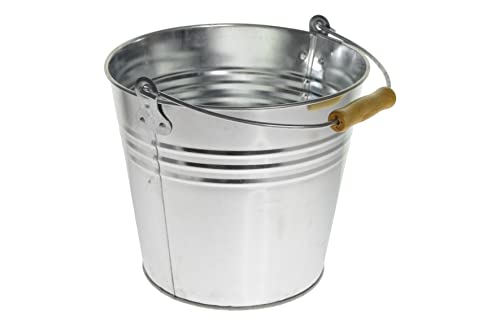 HERSIG - Cubo de metal con asa - 10L | d27x23/40cm