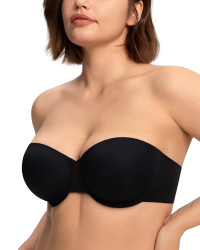 HSIA Strapless Bra for Large Breasts, Plus Size Minimizer Push Up Underwire - image 1