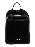 LEATHER/FABRIC Zaino in pelle e tessuto porta PC15,6 pollici