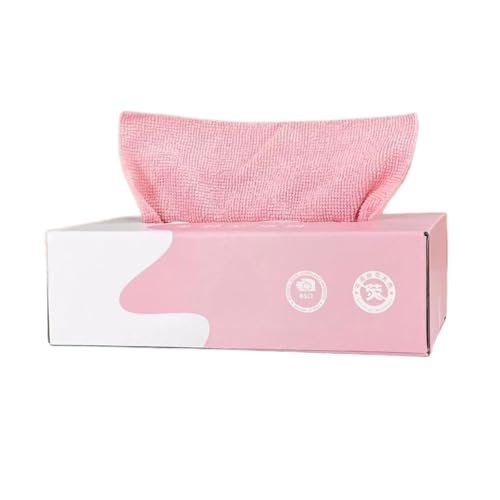 Kwueiit 5箱入合計100枚の紙 使い捨て カウンタークロス 厚手 マイクロファイバークロス 吸水力と速乾力がとても良い 速乾 大判 取り外し可能な 厚い箱入り雑巾 強力吸水 食器 拭きガラス 窓鏡 キッチンタオル 乾湿両用 台拭き グレー ふきん