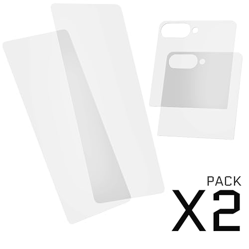 Image of Ghostek Tempered Glass Screen Protector Designed for Samsung Galaxy Z Flip 7 (2-Pack) - Clear