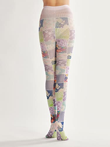 Image of Sahabowi Women Tights, Opaque High Waist Pantyhose, Vintage Control Top Stockings