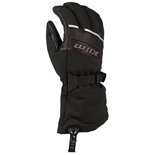KLIM Men's Blaze Gore-Tex Snowmobile Gauntlet Gloves - XL - Black - Asphalt