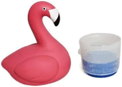 Swimming Pool Floating Chlorine Dispenser, Pink Flamingo Design, Chemical Tablet Holder