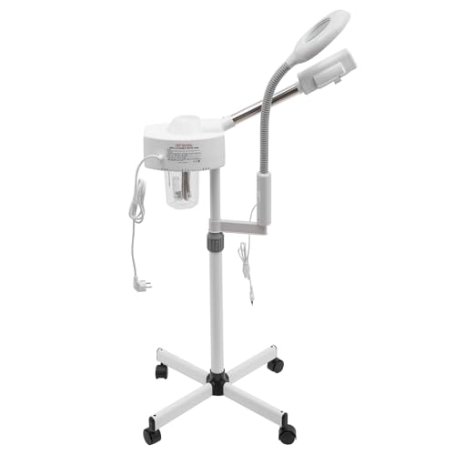 Imagen de SOPERIT 2 en 1 Vapozone Facial Aparato combinado con 5X Lámpara LED Vapor Vapor Lámpara Lupa Máquina para Salón de Belleza Cuidado Facial Profesional