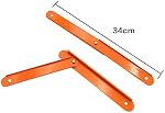 2X Folding Step Ladder Hinge Attachment Stepladders Tie Rod Replacement Kit, Orange