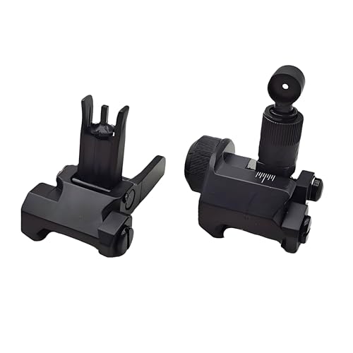 Viseurs en fer rabattables métal avant et arrière pour rail Picatinny 20 mm