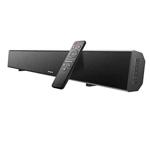 2.1 Channel Sound Bar[2019 Updated], Senngore 40w 36-Inch TV Soundbar 4 Speakers Wired