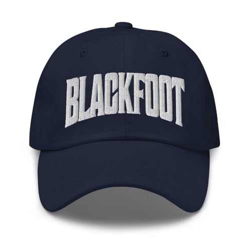 Blackfoot Dad Hat Idaho Embroidered Navy Baseball Cap