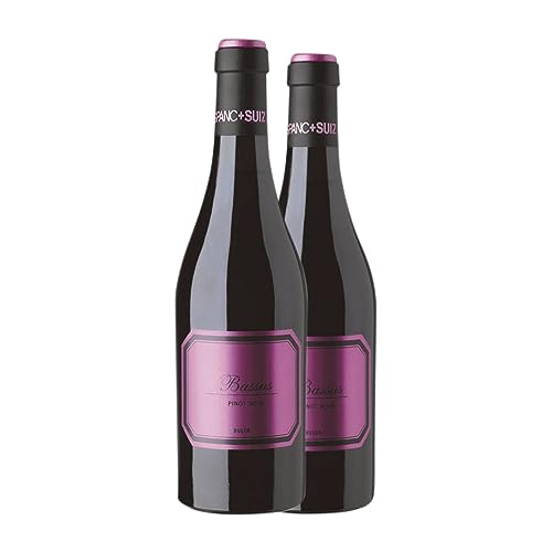 Hispano-Suizas Bassus Pinot Negro Dulce Utiel-Requena 75 cl Vino rosado (Caja de 2 Botellas de 75 cl)