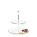 Produktbild Leonardo Dinner Etagere, Servier-Ständer 2-stöckig, Servierteller-Gestell, 2 teilig, 320 x 275 x 275 mm (HxBxT), 020544
