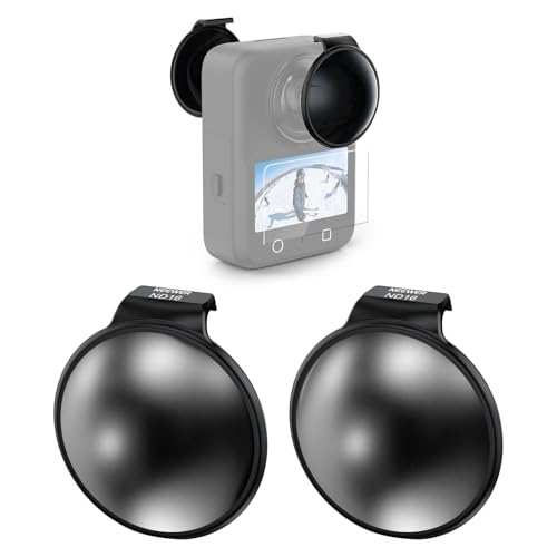 NEEWER ND Filter Set Compatible with DJI Osmo 360 Only, ND16 (4 Stops) Snap On Multicoated Optical Glass Neutral Density Lens Filter Action Camera Accessories with Screen Protector, 2 Pack by NEEWER - Used condition - CA$54.82