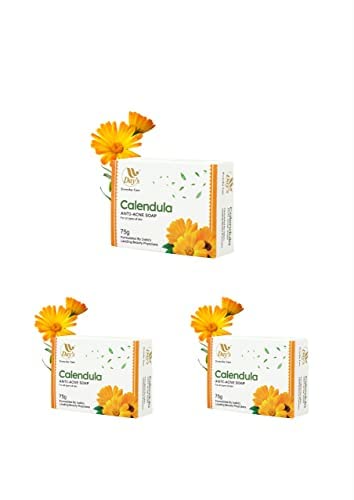 Image of DAY'S Calendula Soap 75gm|With goodness of Calendula, Neem and Turmeric| Acne Control |Skin Healer| Ayurvedic Product (pack of 3)