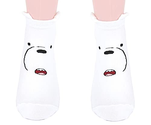 the purple tree Cute Bear Cartoon Socks For Women and Girls (1 pair) Winter socks, cute socks, girly socks, fuzzy socks, warm socks, best gift for girls-picture-22