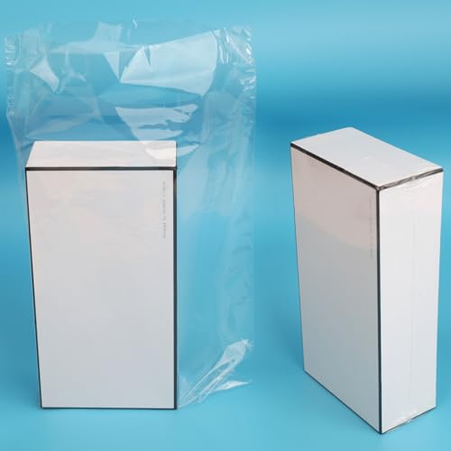 Image of Heat Shrink Wrap Bags 100Pcs 7x12 Inches Professional Grade POF Heat Shrink Wrap is Used to Store Wrap Embellished, Gift Baskets, Shoes, Jars, Industrial Grade PVC Shrink Wrap Bags Transparent