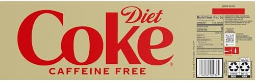 Diet Coke Caffeine Free Soda, 12 fl oz, 12 Pack (Package May Vary) — view 7