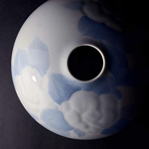 Amazon | 【共箱付】染付彫椿文壺 (AH-187) 作家「本多亜弥」 | うつわ