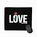 Produktbild Gaming Mouse Pad Benutzerdefiniert, Persönlichkeit Desings Gaming Mouse Pad Slogan Grafikdesign rote Rose Trendy Female Style Typografie Druck Liebe alles Stickerei Patch