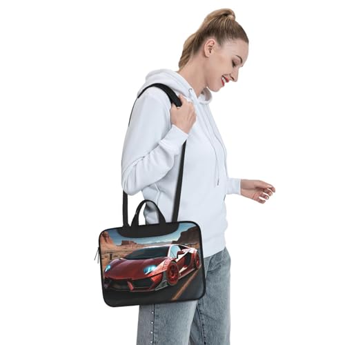 Bolso Computadora Portátil Rojo para Mujer y Hombre 13" miniatura 3