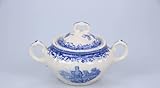 villeroy boch burgenland blauw  Villeroy & Boch Zuckerdose klein Burgenland blau