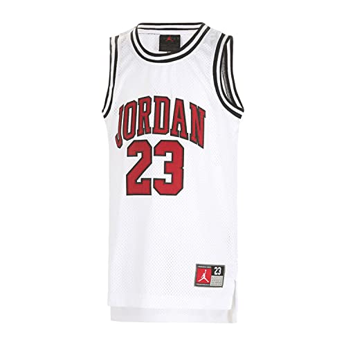 Jordan Boy's 23 Jersey (Big Kids) White MD (10-12 Big Kid)