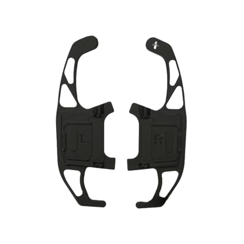 ZMJTRD Paddle Shifter Extensions for VW R-line 2016-2019, Aluminum Car Shift Paddle Cover for Steering Wheel Easy Install Car Accessory,Black