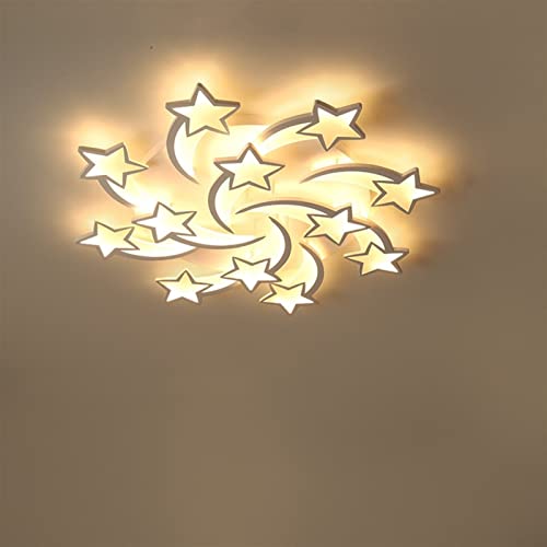 Lámparas de techo LED regulables para iluminar tu salón o dormitorio con diseño de estrella