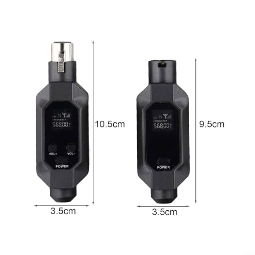 Sistema inalámbrico para micrófono XLR, transmisor y receptor 2.4G para micrófono dinámico y mezclador de audio (1 en 1) miniatura 5