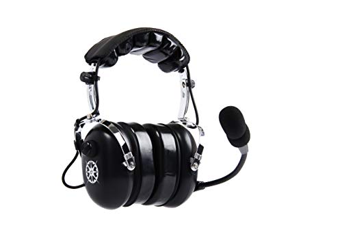 DALCOMM TECH Model J7 Pilot's Headset, Interchangeable Cord, GA, Helicoptor, USB adapters Available (J7 with Helicopter Adapter Included)