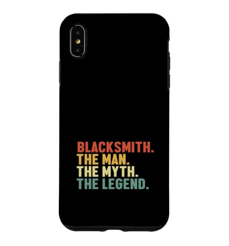 Blacksmith Man Myth Legend Forging Forging Forgeron Coque pour iPhone XS Max