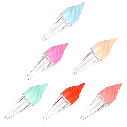 TOVINANNA 3 Juegos Tubo De Brillo Labial Botella De Brillo Labial Crema Tubos De Brillo Labial Vacíos Con Varita Tinte Labial Tubos De Brillo Labial Bling Spray Tubo De Rímel 6 piezas * 3