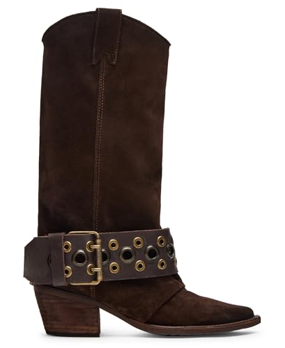 Steve Madden Women's Ashwood Fashion Boot, Brown Suede, 8