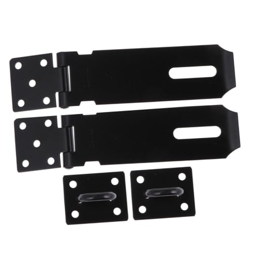 DECOMELODY 2個 ステンレス製ドア掛けラッチ 耐久性抜群 滑らかな開閉設計 南京錠対応 ゲート 物置 収納用 ロック