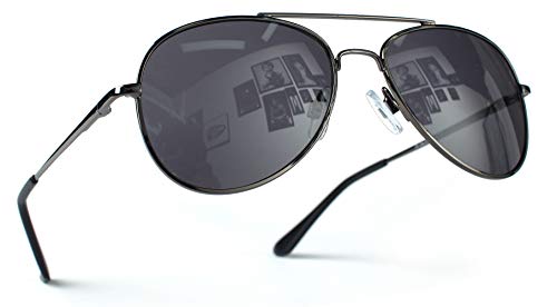 Miobo Hochwertige Sonnenbrille verspiegelt (Kinder 3-9 Jahre Alt, Schwarz Schwarz) Cover