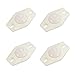 uxcell Adhesive Mini Caster Wheels, (White - 4Pcs) Swivel UniversalÂ Caster 360 Rotation StickyÂ Pulley for Bins, Storage Boxes, Furniture, Trash Can