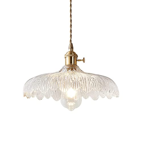 Suspension à une extrémité E27 MOCHAMIK en verre style Amen de luxe