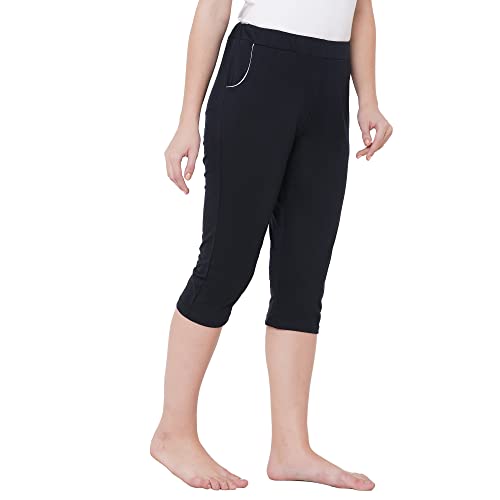Image of Sweet Dreams Women's Cotton Solid Capri Pack of 1