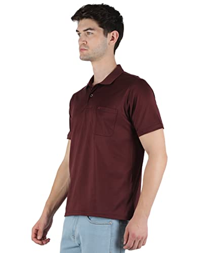 Image of Monte Carlo Mens White Plain Collar T-Shirt |22203606-1